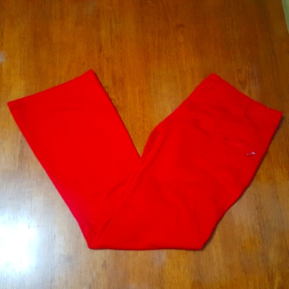 Super cute red Riflessi bootcut pants size 15/16